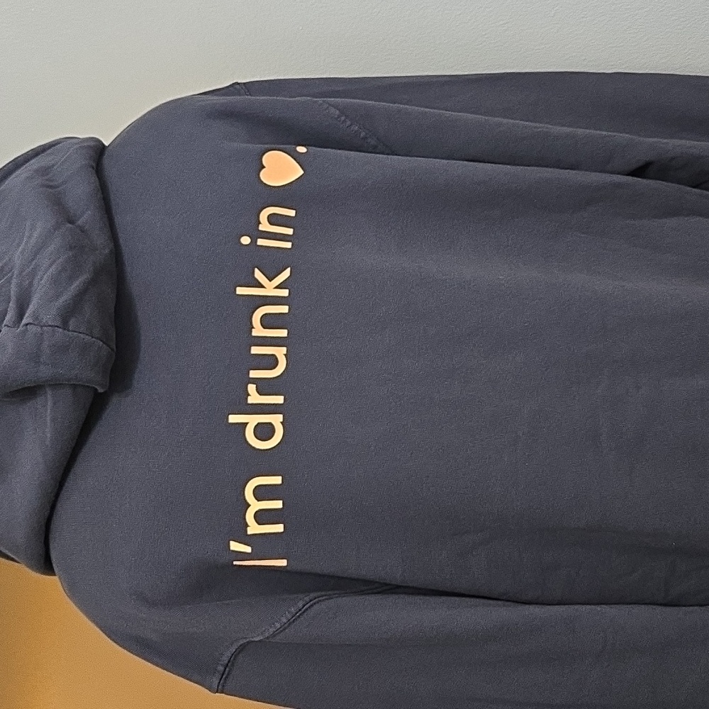 Drunk Elephant Charcoal Hoodie with Orange Logo - Picture 4 of 5